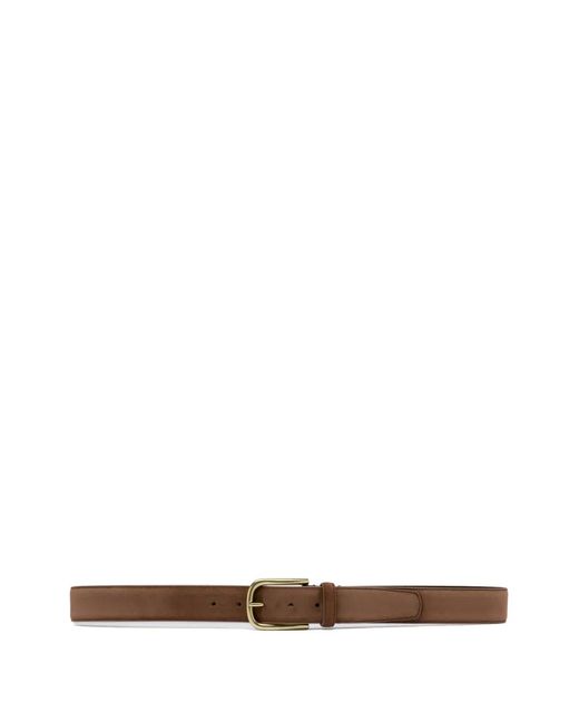 Officine Creative White Leather Belt for men