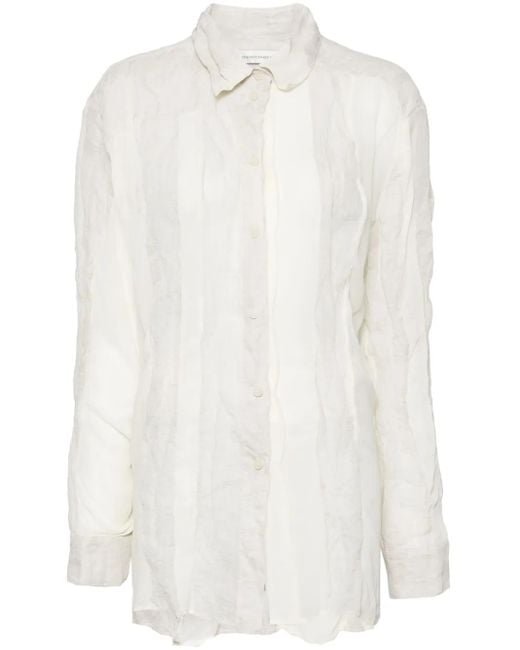 Camicia A Inserti di Christopher Esber in White