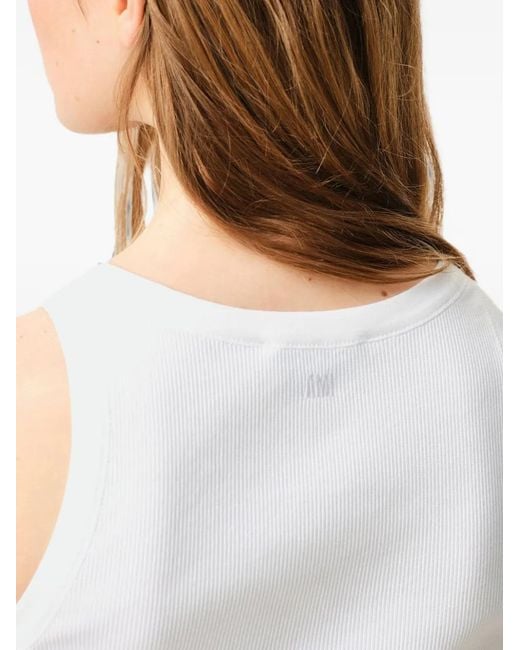 AMI Blue Cotton Ami De Coeur Tank Top