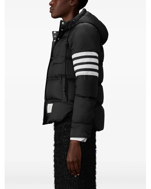 Thom Browne Black Ripstop 4-Bar Jacket