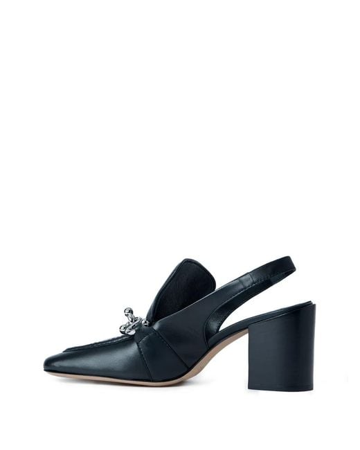 Sportmax Blue Square-Toe Heeled Pumps