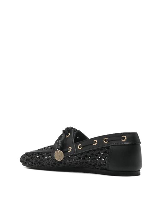 Ancient Greek Sandals Black Woven Derby Shoes