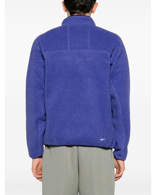 Nike Blue Arctic Wolf Zip-up Fleece Jacket for men