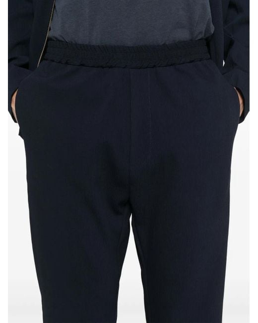 Barena Geribbelde Broek in het Blue voor heren
