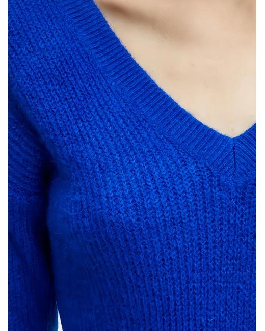 Morgan Blue V-Neck Sweater