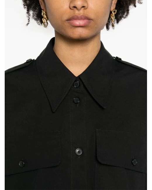 Khaite Black The Missa Cotton Shirt