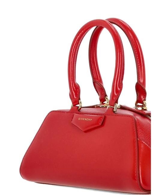 Givenchy Red Small Antigona Tote Bag