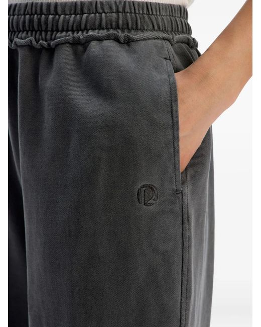 12 STOREEZ Gray Drawstring-Cuffed Track Pants