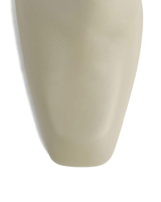 Totême  White Leather Ankle Boots