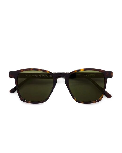 Retrosuperfuture Black Square-Frame Sunglasses