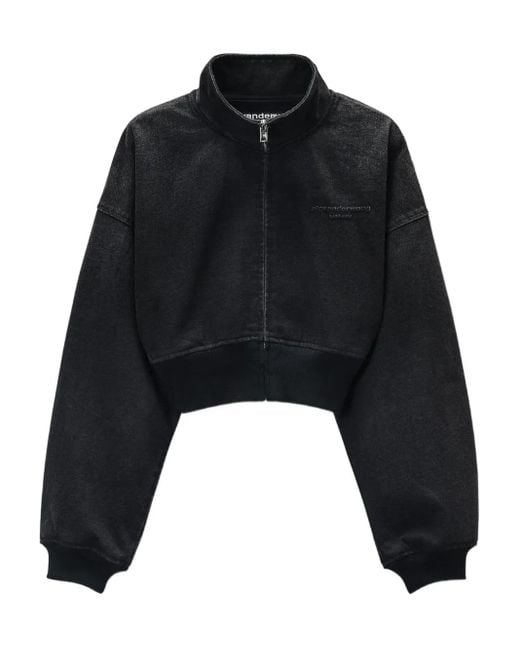 Alexander Wang スタンドカラー ジップアップ ジャケット Black