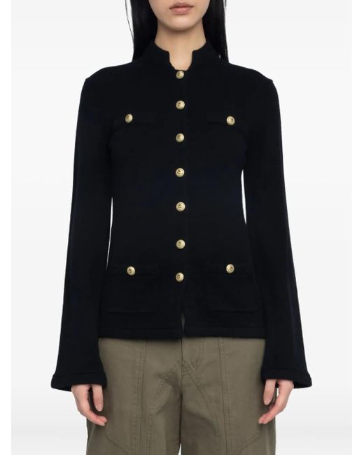 Cardigan Con Maniche Svasate di Zadig & Voltaire in Black