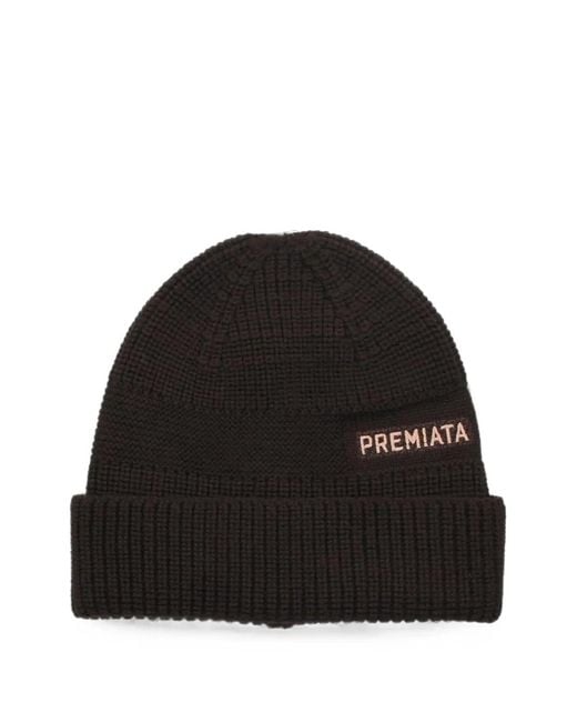Premiata Halta Beanie Mit Logo-Patch in Black für Herren