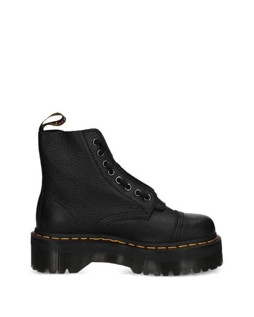 Dr. Martens Black Sinclair Platform Boots