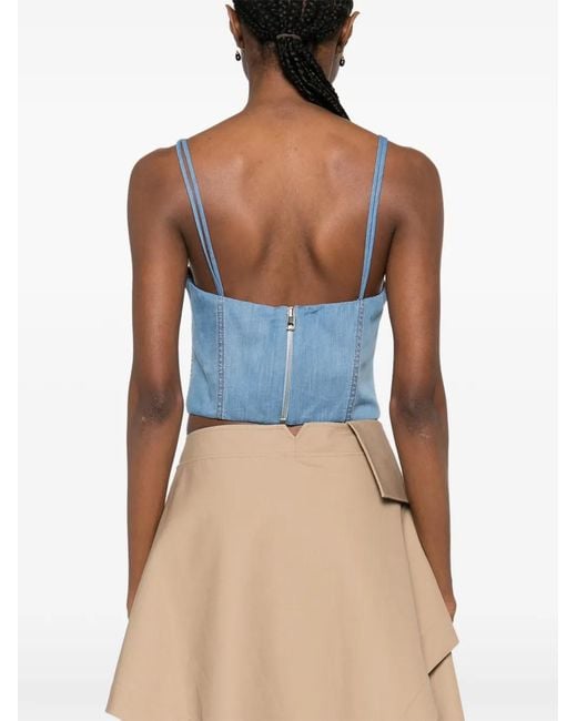 Ermanno Scervino Blue Zipped Top