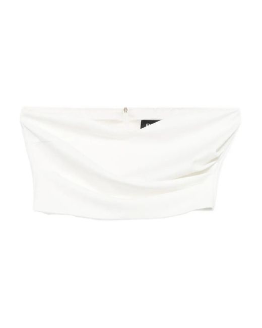 Marella ドレープネック バンドゥトップ White