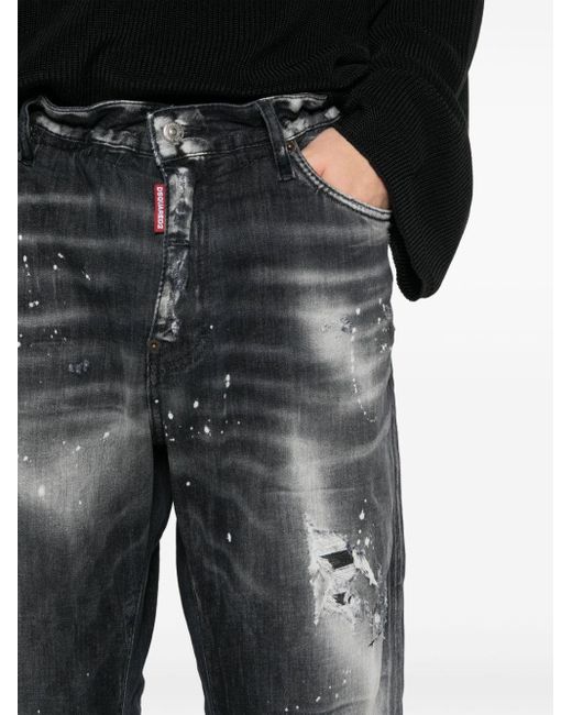 DSquared² Big Brother Jeans im Distressed-Look in Gray für Herren