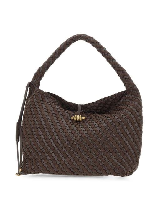 Gianni Chiarini Brown Aurelie Woven Tote Bag