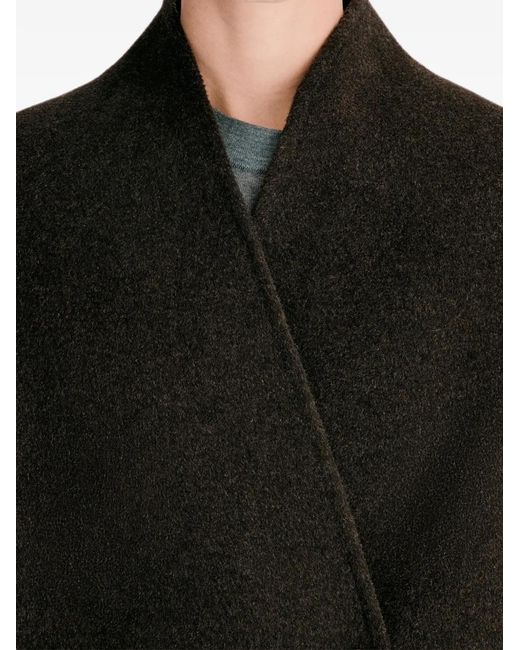 Loulou de Saison Black Aris Double-Breasted Coat