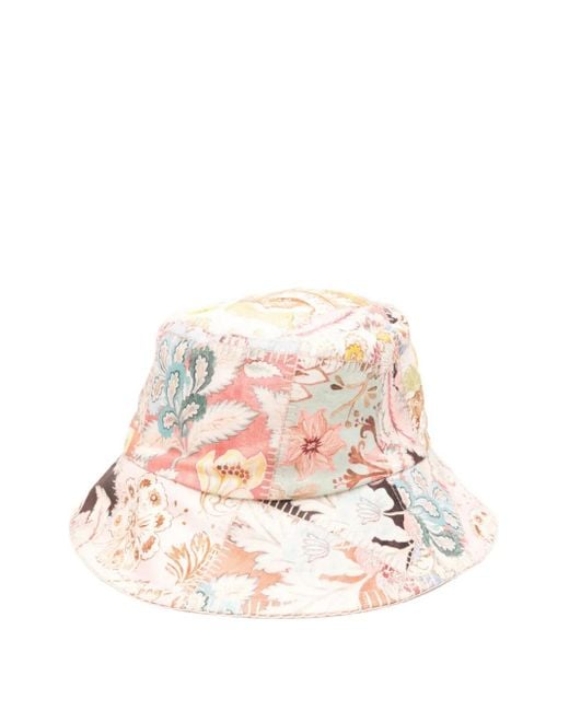 Zimmermann Hoed Met Patchwork in het Pink