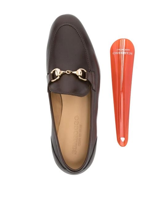 Scarosso Brown Alessandra Leather Loafers
