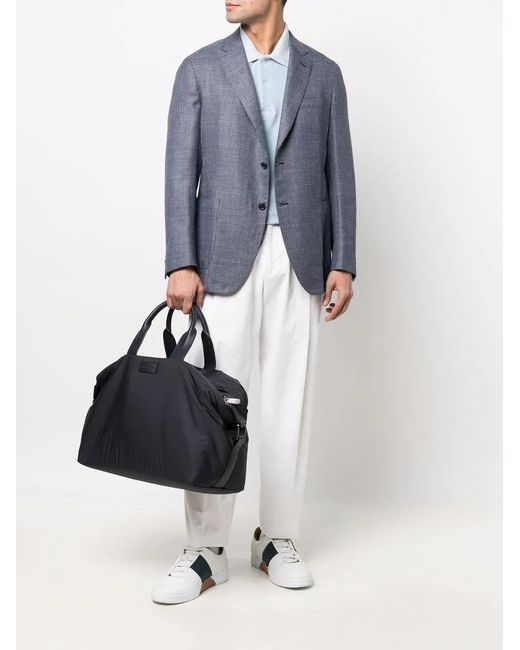 Brioni Blue Blazer À Motif Pied-De-Poule for men