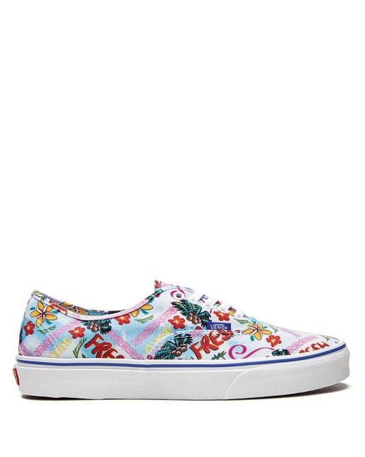 Vans White Authentic Market" Sneakers