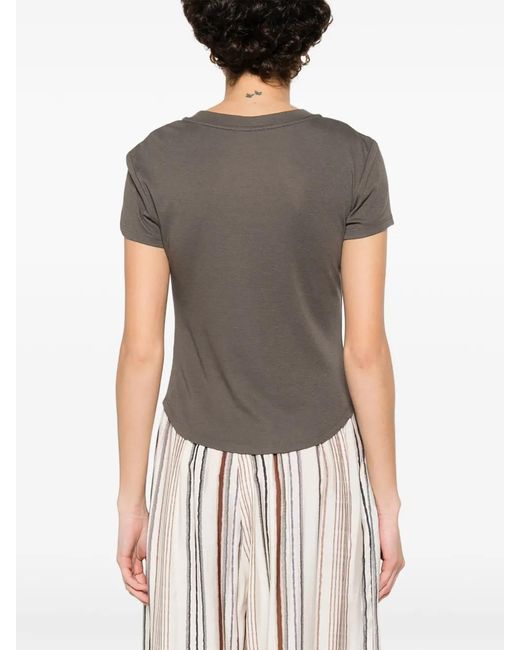 ELEH Gray Round Neck T-Shirt