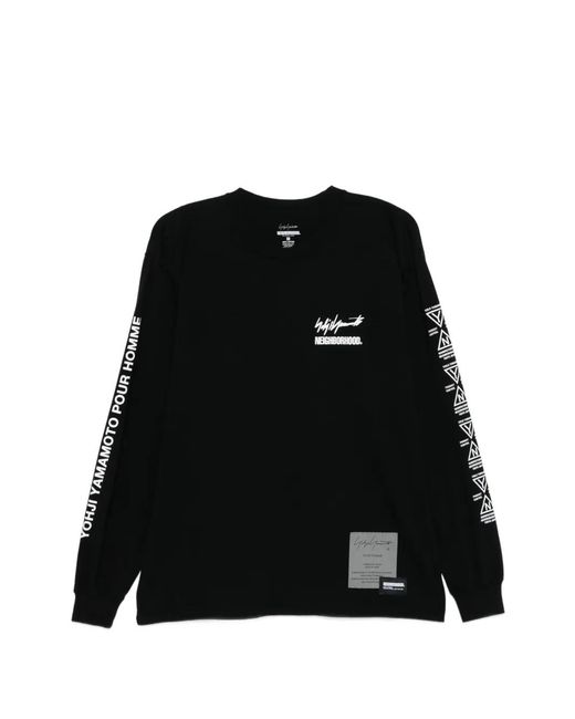 Yohji Yamamoto Black X Neighborhood Sweat À Manches Longues for men