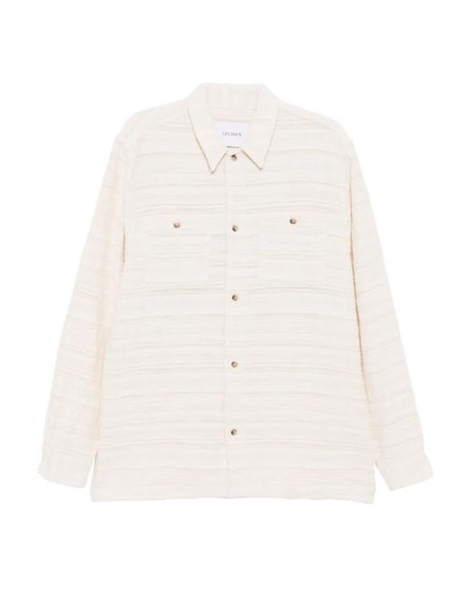 Camisa Jonas a rayas Les Deux de hombre de color White