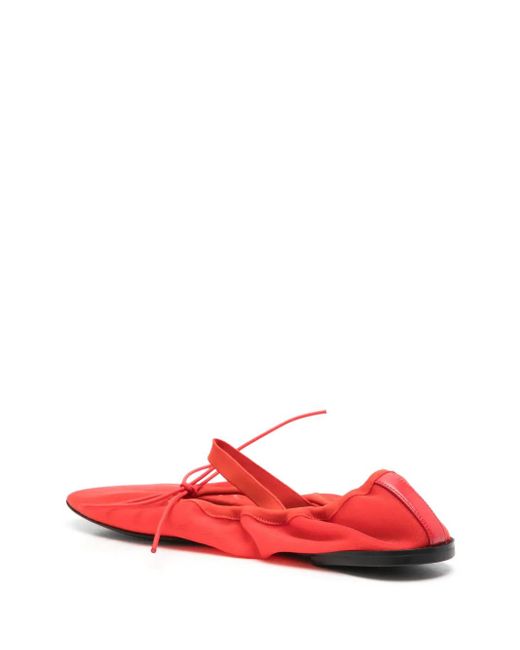Proenza Schouler Red Mesh Ballet Flats