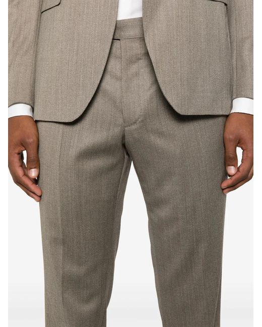 Tagliatore Gray Twill Suit for men