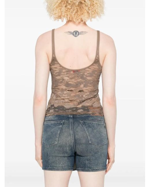 DIESEL レースパネル トップ Gray