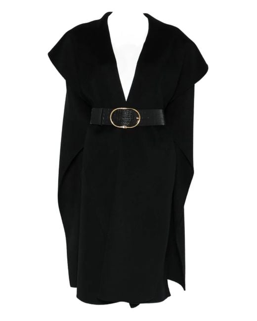 Capa de lana Elisabetta Franchi de color Black