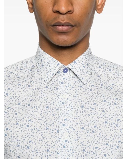 メンズ Paul Smith プリント シャツ White