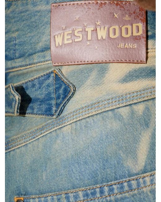 Vivienne Westwood Blue Buckle Back Jeans