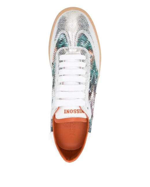 Missoni Blue Gemusterte Sneakers