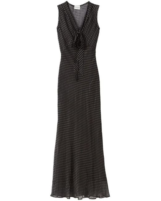 Claudie Pierlot シアー ポルカドット ドレス Black