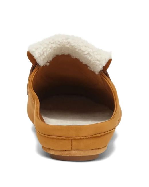 Fendi Brown Leather Flat Sandals