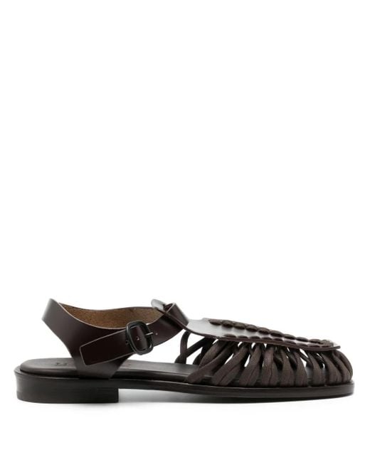 Hereu Alaro Leren Sandalen in het White