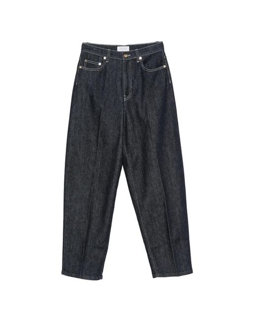 Fabiana Filippi Blue Contrast-Stitch Jeans