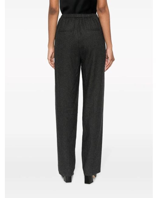Vince Gray High-Waist Tailored Tapered Trousers
