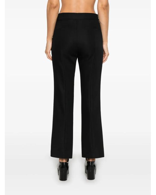 Gucci Black Wool Cropped Trousers