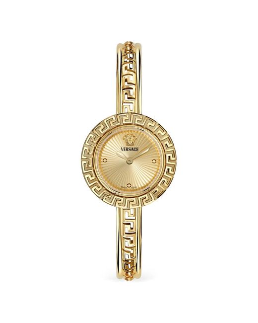 Versace Metallic Greca-Motif 28Mm Watch
