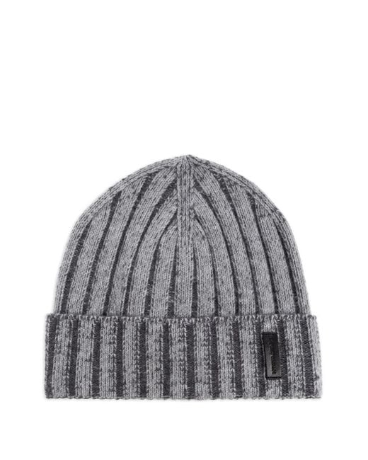 Emporio Armani Gray Woolen Hat for men