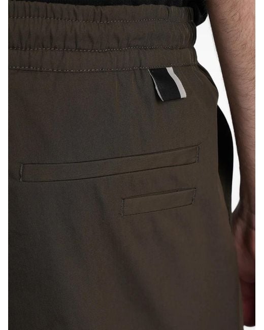 Low Brand Black Tokyo Drawstring-Waist Pleated Trousers for men