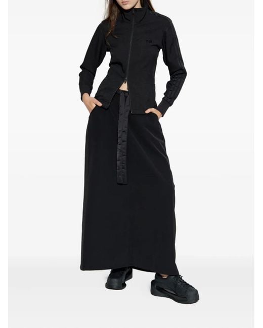Y-3 Black Three-Stripe Arm Sweatshirt
