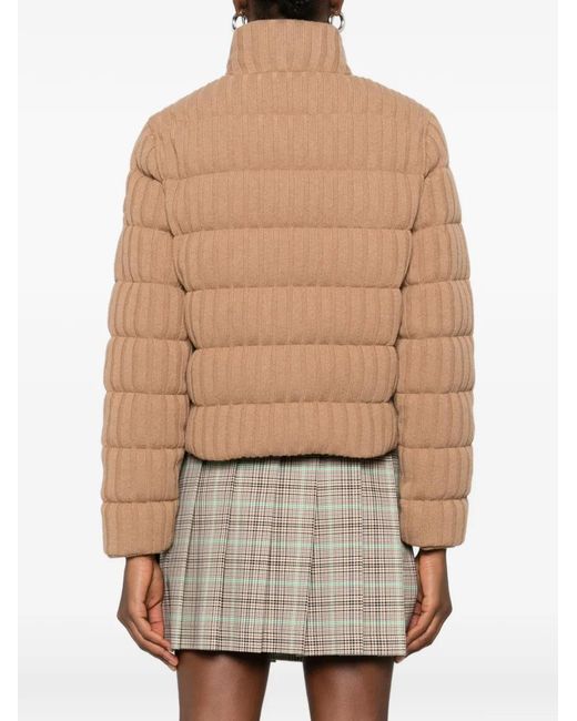 Moncler Natural Padded Zip-Up Jacket