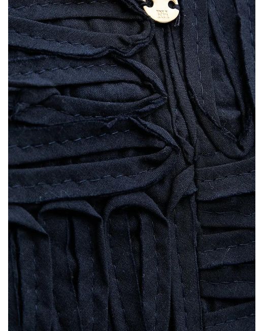 Pedro Del Hierro Madrid Blue Tie-Detail Vest