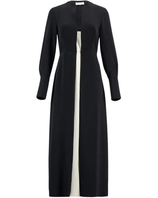 Robe Mi-Longue À Design Superposé Zeus + Dione en coloris Black